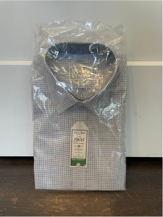 Jos. A. Bank Other - Men's Jos. A. Bank Dress Shirt, Size 17-36, White Stretch Tailored Fit NWT